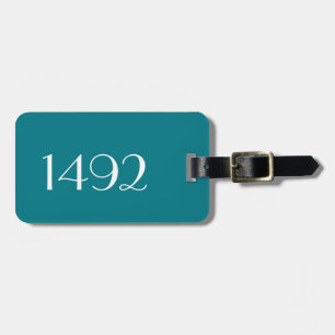 1492 Gepäckanhänger mit Ledergurt