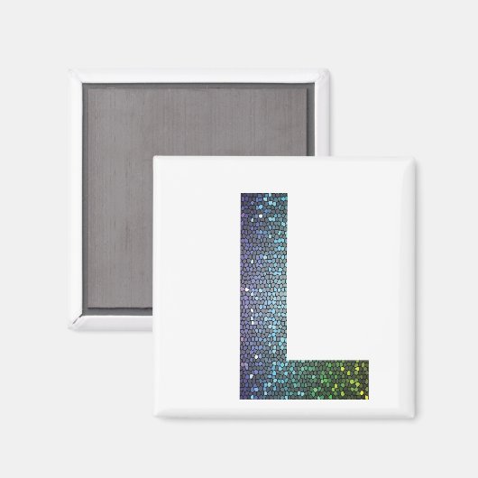 1494Buchstabe L Magnet (Vorderseite/Rückseite)