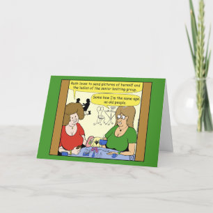 1497 Ich sehe aus wie alte Leute geklappte Grußkar Karte