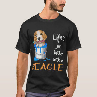 149 Leben einfach besser mit einem Beagle T-Shirt