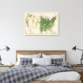149 Pferde, Maultiere, Esel/Quadratmeilen Leinwanddruck (Insitu (Schlafzimmer))