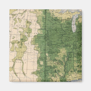 149 Pferde, Maultiere, Esel/Quadratmeilen Magnet