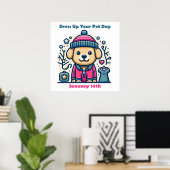 14.01. - Dress up your Pet Day Poster (Heimbüro)