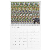 14.25" breiter 2026 USA Magic Eye Calendar Kalender (Mär 2026)