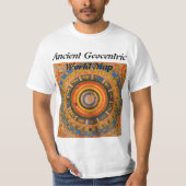$14,95 Alte Geocentric Weltkarte T-Shirt (Vorderseite)