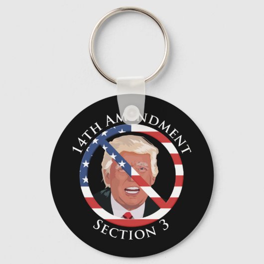 14. Änderung gegen Trump Schlüsselanhänger (Vorderseite)