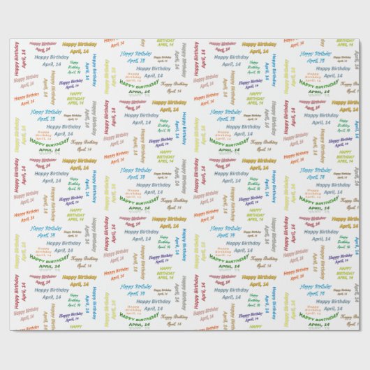 14. April Geschenkpapier (Flach)
