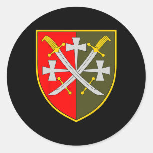 14. Armeekorps (Ukraine) Ukrainische Streitkräfte Runder Aufkleber