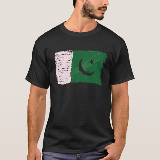 14 August Unabhängigkeitstag Pakistan Flaggenfeier T-Shirt (Vorderseite)