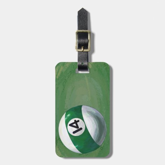 14 Ball Gepäckanhänger (Vorderseite vertikal)