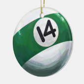 14 Ball Keramikornament (Links)