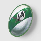 14 Ball Runde Wanduhr (Winkel)