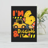 14.Baulastkraftwagen für einen Baulastwagen fa Save The Date (Stehend Vorderseite)