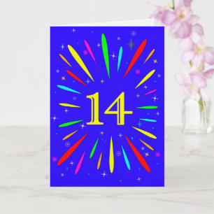 14. Birthday Explosion Card Karte