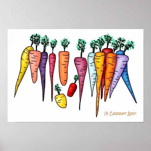 14 Carrot Art Poster (Vorne)