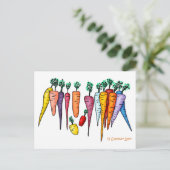 14 Carrot Art Postkarte (Stehend Vorderseite)