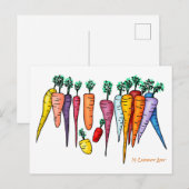14 Carrot Art Postkarte (Vorne/Hinten)