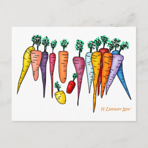 14 Carrot Art Postkarte