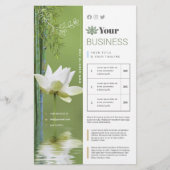 14 cm x 21,6 cm Zen Lotus Vert Flyer (Vorne)