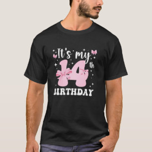 14. Coquette Thema Geburtstag vierzehn Jahre alt G T-Shirt