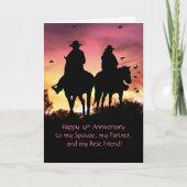 14. Cowboy und Cowgirl-Jubiläum Karte (Vorderseite)