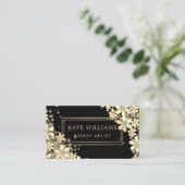 14 Elegante Blume Visitenkarte (Stehend Vorderseite)