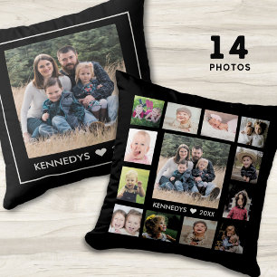 14 Familienfoto-Collage Erstellen Sie Ihre eigene Kissen