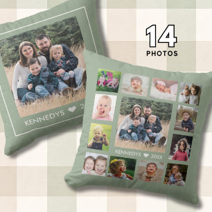 14 Familienfoto-Collage Erstellen Sie Ihre eigene Kissen
