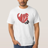 14. Februar Valentinstag Liebe Sie T-Shirt (Vorderseite)