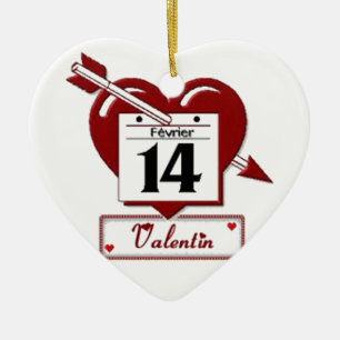 14 february: feast of love - keramikornament