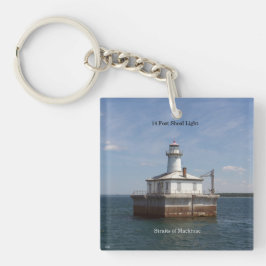 14 Foot Shoal Light Acrylschlüsselkette Schlüsselanhänger