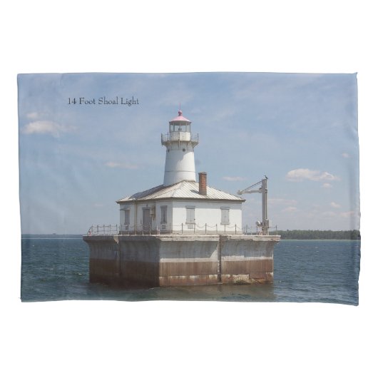 14 Foot Shoal Light Kissen Kissenbezug (Vorderseite)