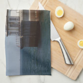 14 Foot Shoal Light Küchentuch (Viertel Falte)