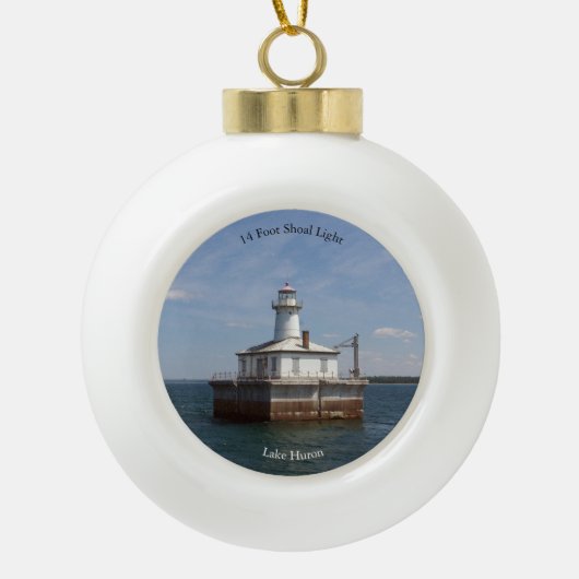 14 Foot Shoal Light Ornament (Vorderseite)