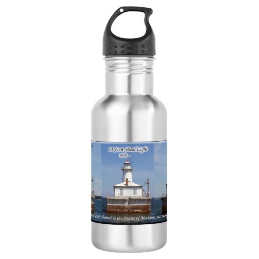 14 Foot Shoal Light Water Flasche Edelstahlflasche (Vorderseite)