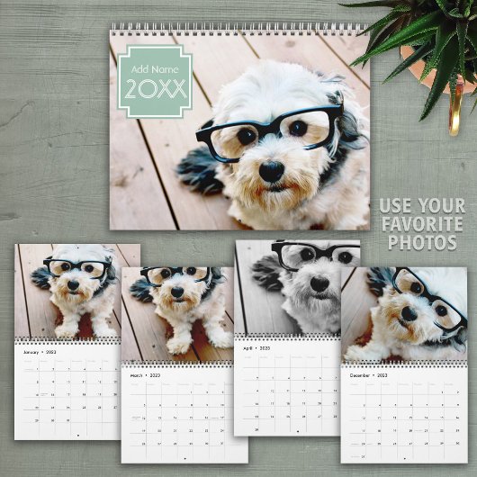 14 Foto - Art Deco Name Mint Kalender