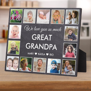 14 Foto Collage Liebe You Great Opa Chalkboard Fotoplatte