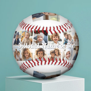 14 Foto-Collage - Modernes Minimal-Weiß Baseball