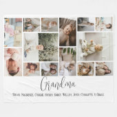 14 Foto-Collage und Textvorlage personalisiert Fleecedecke (Vorderseite (Horizontal))