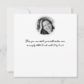 *_* 14 FOTO Geburtsname Whimsical Gothic Einladung (Rückseite)