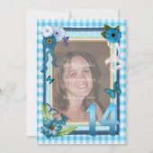 14. Foto Geburtstagsfeier Einladung (Vorderseite)