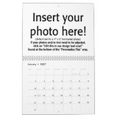 14 Foto mit Volldeckung - Personalisiert Kalender (Jan 2027)