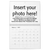 14 Foto mit Volldeckung - Personalisiert Kalender (Feb 2027)