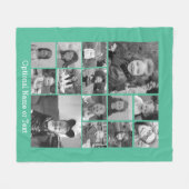 14 FotoCollage - CAN EDIT FARBEN optionaler Text Fleecedecke (Vorderseite (Horizontal))