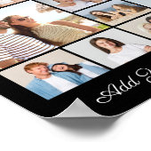 14 FotoCollage Fügen Sie Ihren eigenen Gruß hinzu Poster (Ecke)