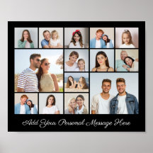 14 FotoCollage Fügen Sie Ihren eigenen Gruß hinzu