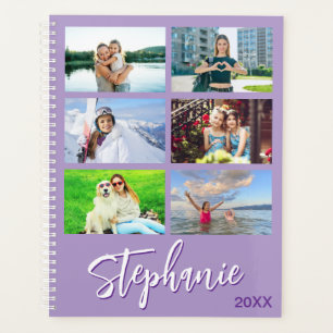 14 Fotocollage Personalisiert Blasslila Planer