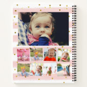 14 Fotos Collage Family Notebook Notizblock (Rückseite)