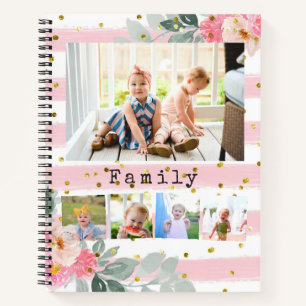 14 Fotos Collage Family Notebook Notizblock