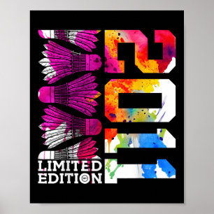 14. Geburtstag Badminton Limitierte Auflage 2011 Poster